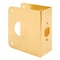 Prime-Line Brass Lock and Door Reinforcement Plate for 1-3/4 In. Thick Doors, Brass Finish (Single Pack) U 9978 - alternate 1